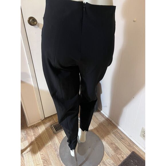 Elm Design by Matthildur European Black Ankle Zip Pants W/ Stretch Panel Size P - Picture 4 of 8